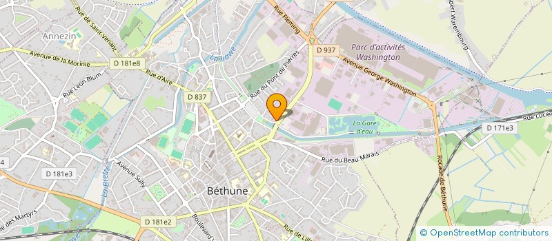 localisation de l'entreprise SARL SERIEN PERE ET FILS à BETHUNE