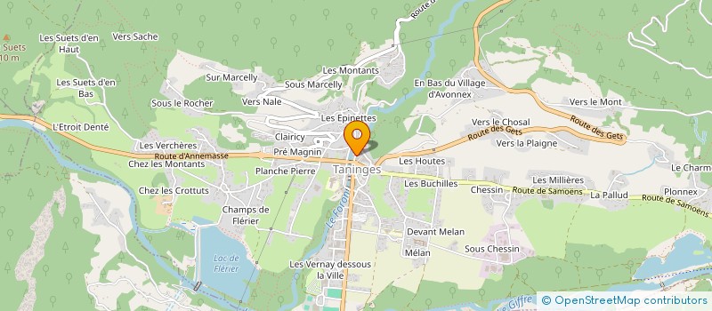 localisation de l'entreprise SARL SERMONET AUTOMOBILES IMPORT à TANINGES