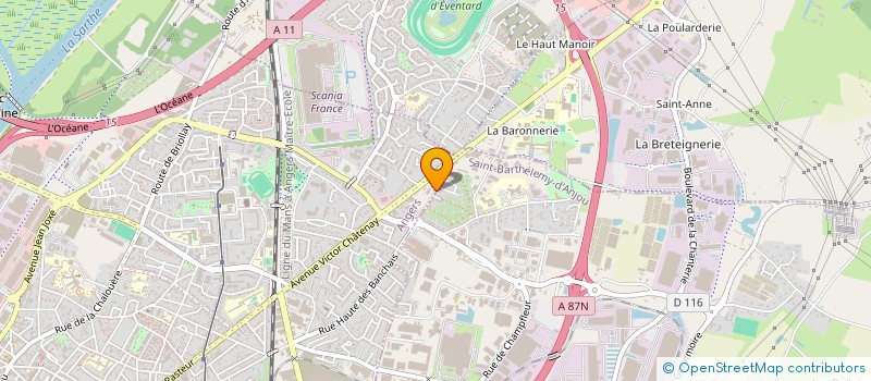 localisation de l'entreprise SARL SERMOT à ANGERS
