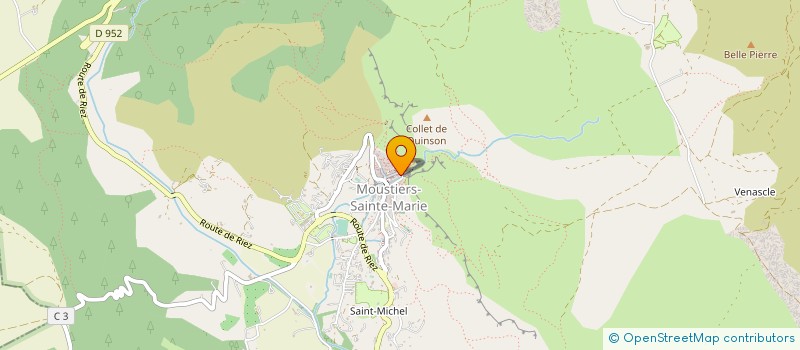 localisation de l'entreprise SARL SERRAILLER à MOUSTIERS-SAINTE-MARIE
