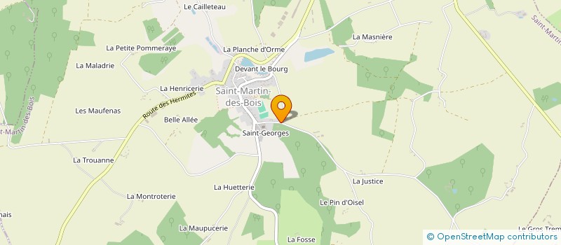 localisation de l'entreprise SARL SERRES DE SAINT MARTIN  SAINT-MARTIN-DES-BOIS