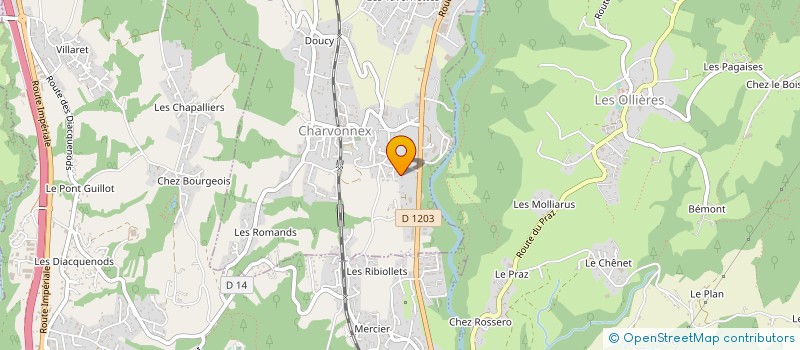 localisation de l'entreprise SARL SERRURERIE CHAPPAZ à CHARVONNEX