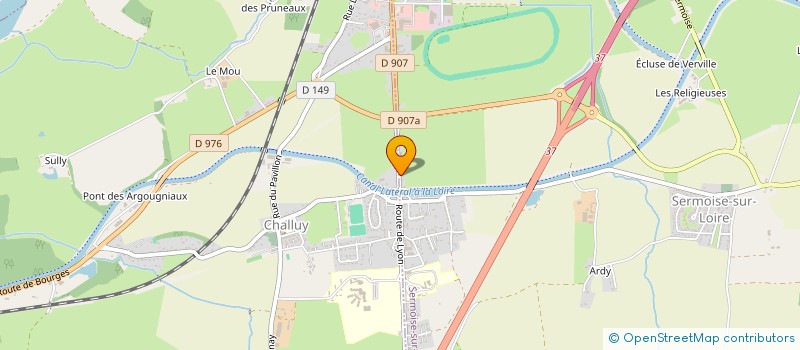 localisation de l'entreprise SARL SERRURERIE CHAUDRONNERIE DE PLAGNY  SERMOISE SUR LOIRE