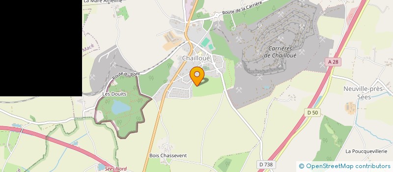 localisation de l'entreprise SARL SERRURERIE LEVEQUE à CHAILLOUE