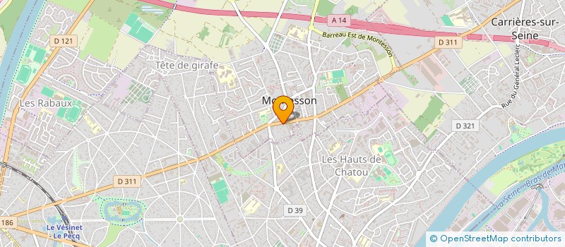 localisation de l'entreprise SARL SERRURERIE PEREIRA à MONTESSON