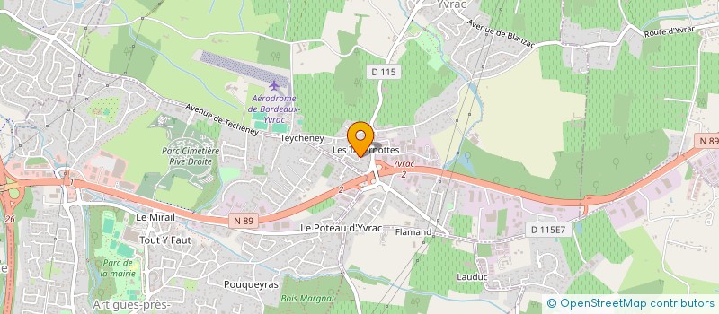 localisation de l'entreprise SARL SERSO (SYSTEMES D'ENERGIES RENOUVELABLES DU SUD OUEST)  YVRAC