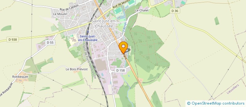 localisation de l'entreprise SARL SERVAUTO  SAINT-JUST-EN-CHAUSSEE