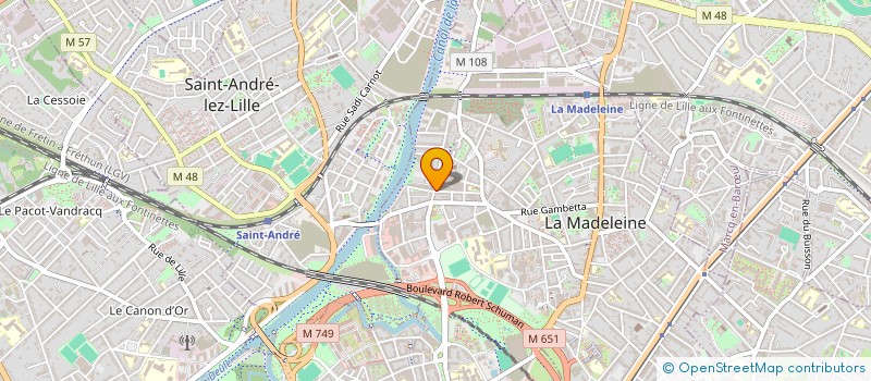 localisation de l'entreprise SARL SERVICE COMPRIS  LA MADELEINE