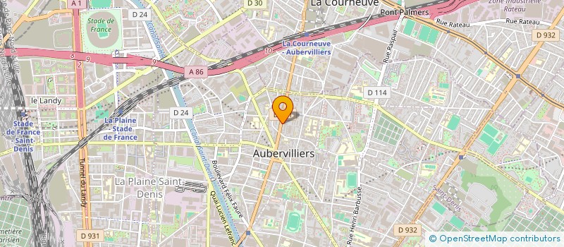 localisation de l'entreprise SARL SERVICE D'IMPRESSION PARISIEN à AUBERVILLIERS