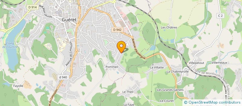 localisation de l'entreprise SARL SERVICE DEPANNAGE 23 à GUERET