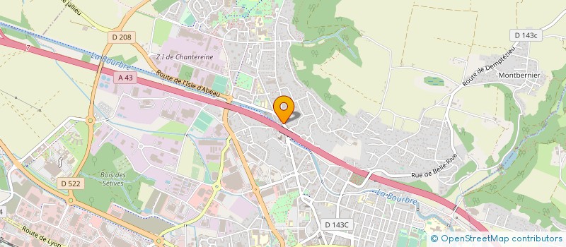 localisation de l'entreprise SARL SERVICE ENTR DECOUPAGE EMBOUTISSAGE  BOURGOIN-JALLIEU
