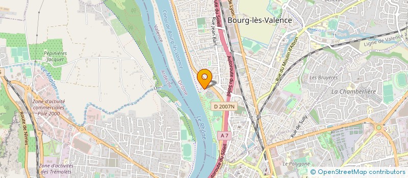 localisation de l'entreprise SARL SERVICE HOTELIER à BOURG-LES-VALENCE