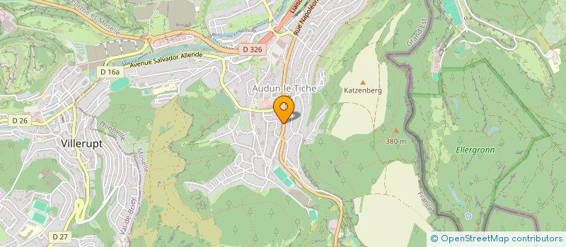 localisation de l'entreprise SARL SERVICE MEDICAL SANTE à AUDUN-LE-TICHE