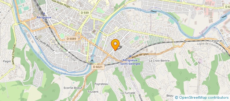 localisation de l'entreprise SARL SERVICE POSE COMPAGNONS FENETRIERS  PERIGUEUX