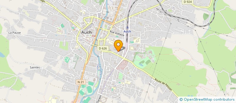 localisation de l'entreprise SARL SERVICES ET JARDINS  AUCH