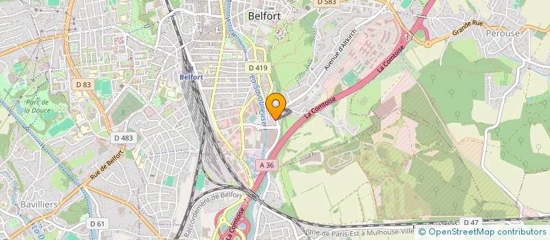 localisation de l'entreprise SARL SERVICES PROS à BELFORT