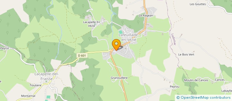 localisation de l'entreprise SARL SERVICIS JULIEN ROQUETTE à LAFEUILLADE-EN-VEZIE