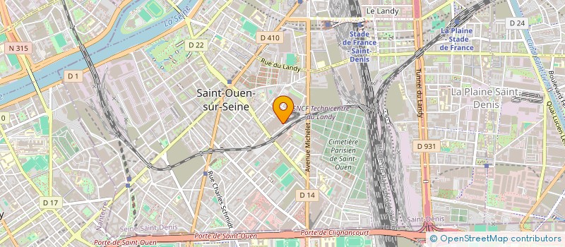 localisation de l'entreprise SARL SET BAT à SAINT-OUEN-SUR-SEINE