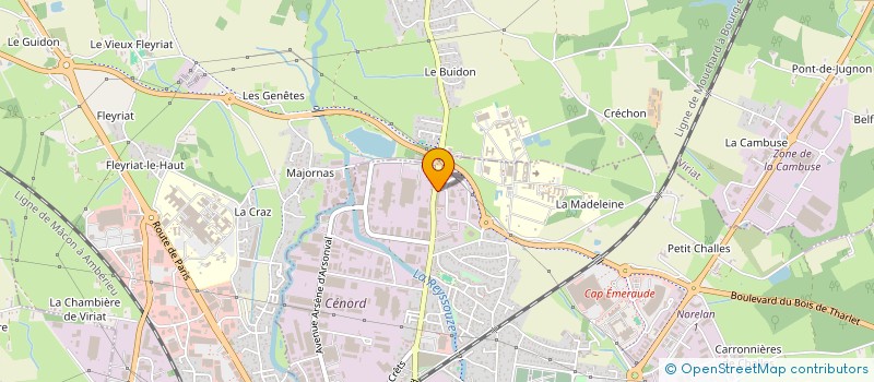 localisation de l'entreprise SARL SETECC à BOURG-EN-BRESSE