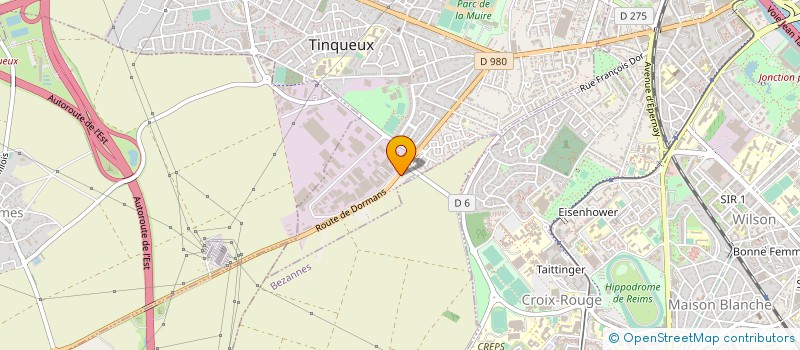 localisation de l'entreprise SARL SETEX  TINQUEUX