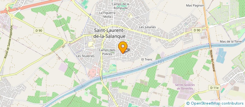 localisation de l'entreprise SARL SETMF  SAINT-LAURENT-DE-LA-SALANQUE