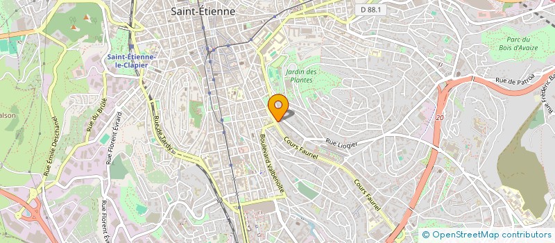 localisation de l'entreprise SARL SEVE - GARNIER ET ASSOCIES  SAINT-ETIENNE