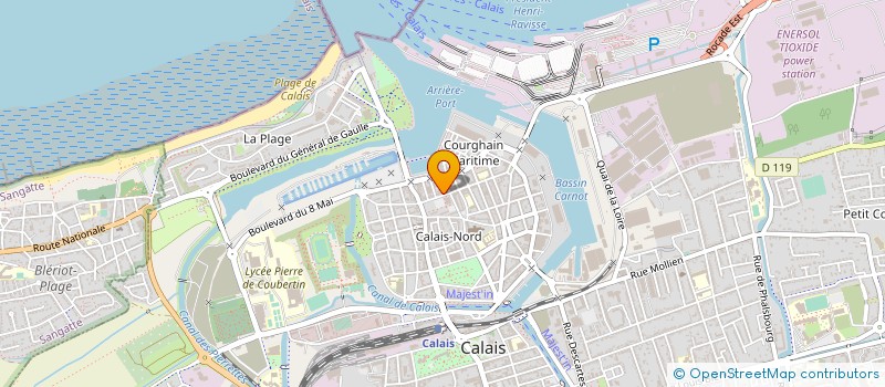 localisation de l'entreprise SARL SEVEN'S PUB  CALAIS