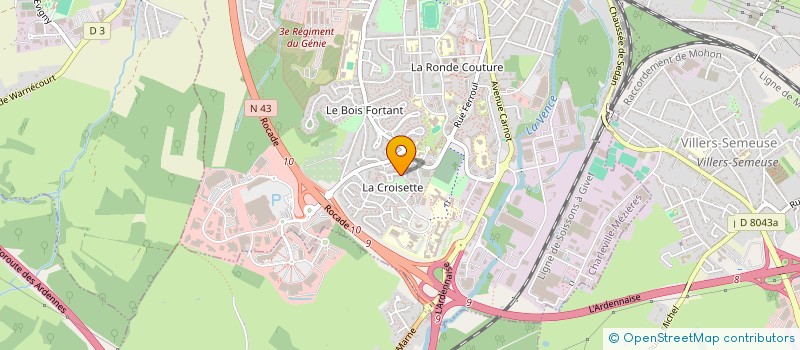 localisation de l'entreprise SARL SEVENTY  CHARLEVILLE-MEZIERES