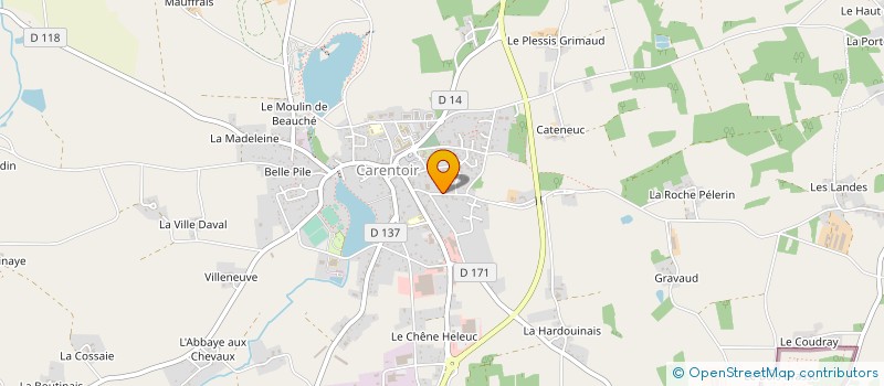 localisation de l'entreprise SARL SEVESTRE à CARENTOIR