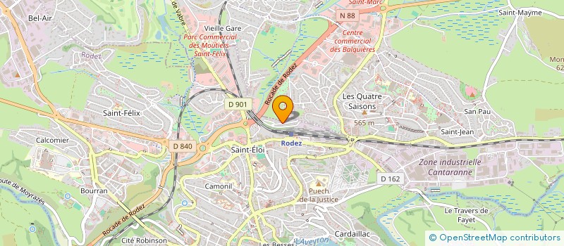 localisation de l'entreprise SARL SFCONCEPT à RODEZ
