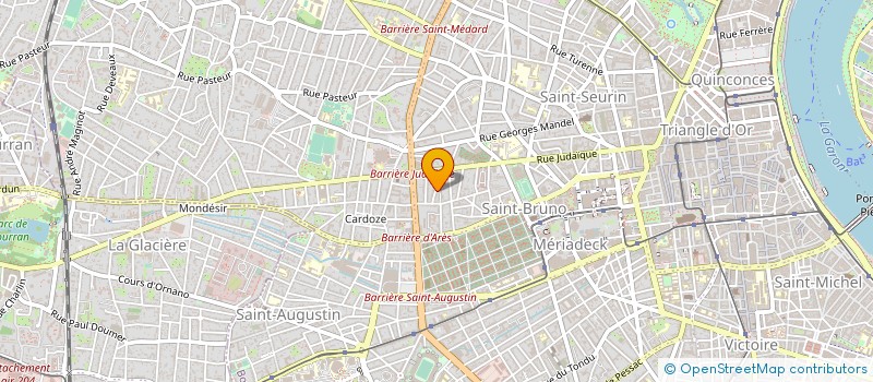 localisation de l'entreprise SARL SG DISTRIBUTION à BORDEAUX