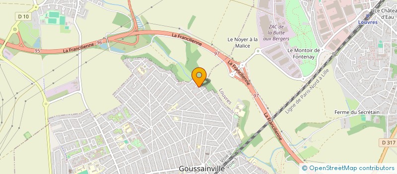 localisation de l'entreprise SARL SG. SIDHU à GOUSSAINVILLE