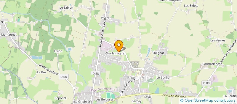 localisation de l'entreprise SARL SGT à BAGE-DOMMARTIN
