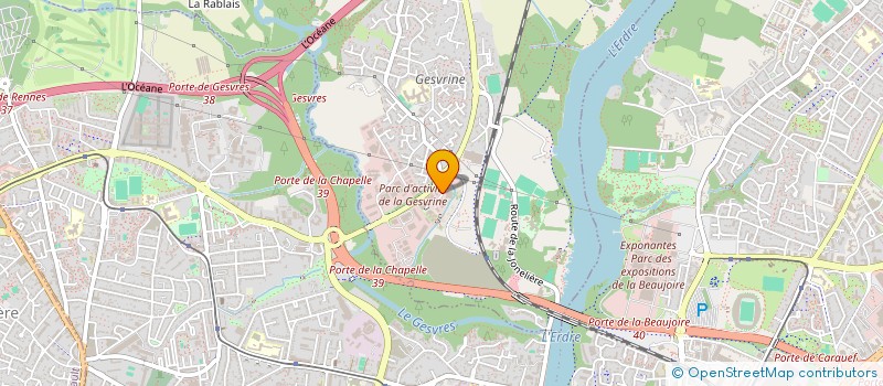 localisation de l'entreprise SARL SGVO à LA CHAPELLE-SUR-ERDRE