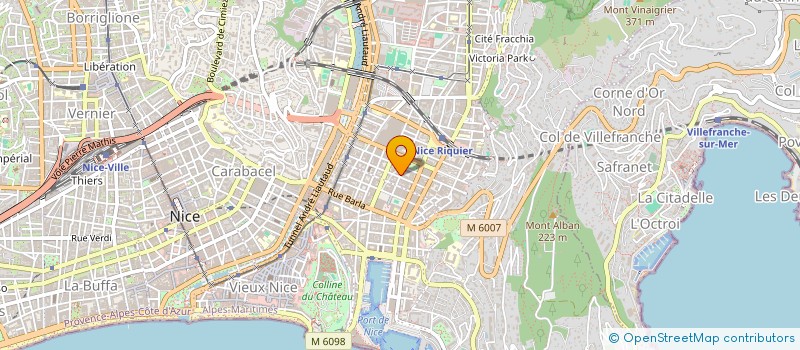 localisation de l'entreprise SARL SH à NICE