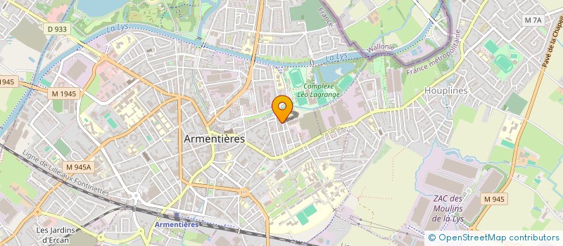 localisation de l'entreprise SARL SH à ARMENTIERES