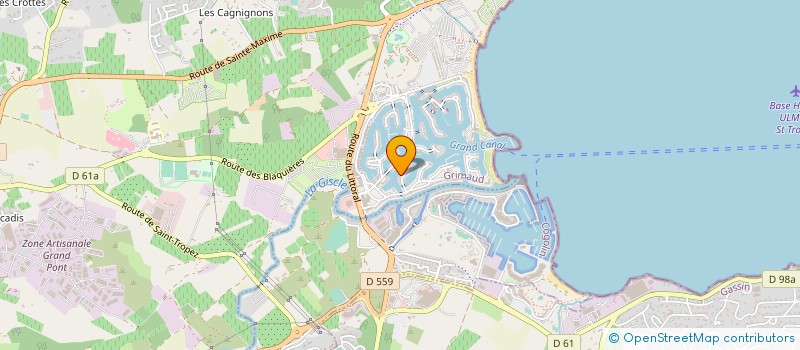 localisation de l'entreprise SARL SHARK MARINE INTERNATIONAL  GRIMAUD