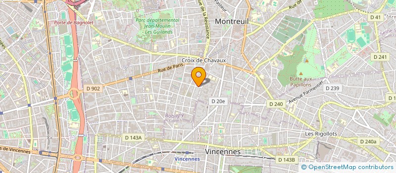 localisation de l'entreprise SARL SHENG ENG à MONTREUIL
