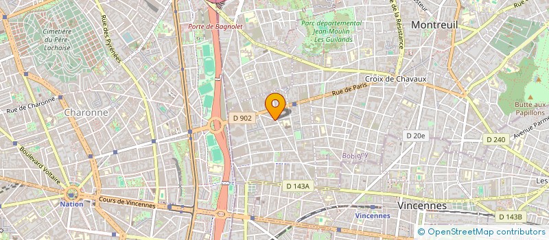 localisation de l'entreprise SARL SHENG HUI à MONTREUIL