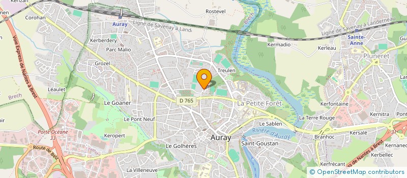 localisation de l'entreprise SARL SHIV à AURAY