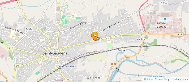 localisation de l'entreprise SARL SIATEC  SAINT-GAUDENS