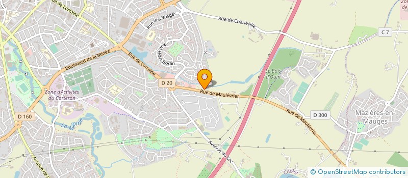 localisation de l'entreprise SARL SIBILEAU à CHOLET