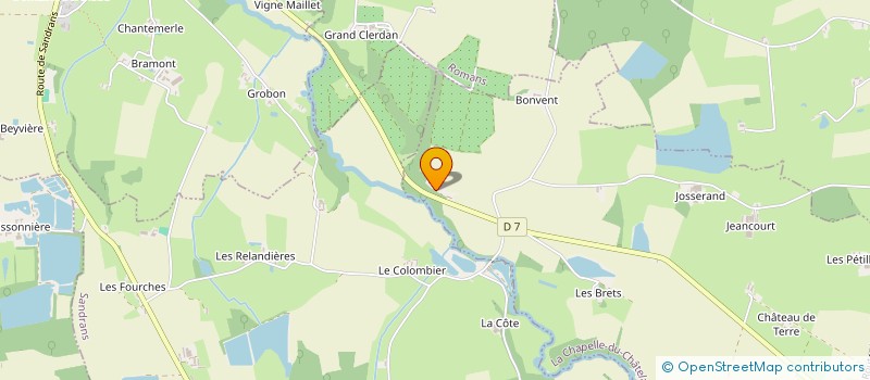 localisation de l'entreprise SARL SIBUET BERNARD  LA CHAPELLE DU CHATELARD