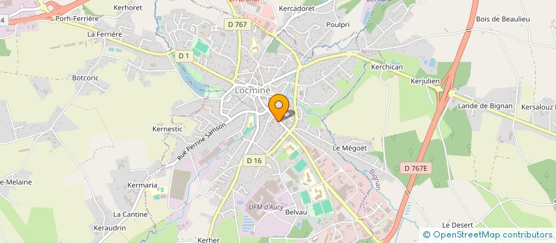 localisation de l'entreprise SARL SICHALE à LOCMINE