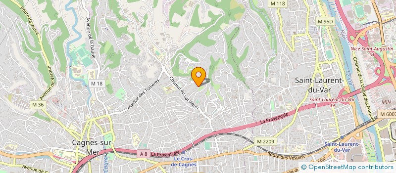 localisation de l'entreprise SARL SICULO à CAGNES-SUR-MER