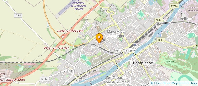 localisation de l'entreprise SARL SIDONIE-PRODUTIONS à MARGNY-LES-COMPIEGNE