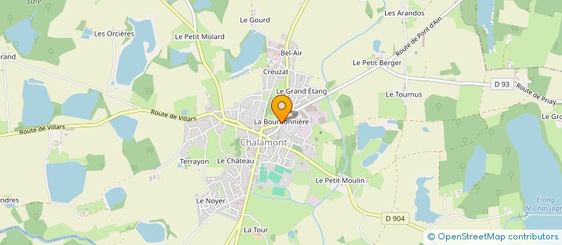 localisation de l'entreprise SARL SIFFRE à CHALAMONT