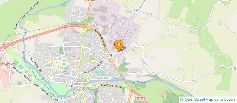 localisation de l'entreprise SARL SIGMA à SEGRE-EN-ANJOU BLEU