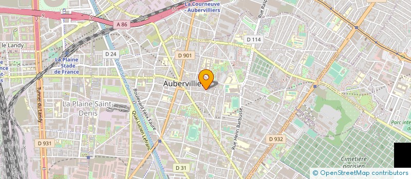 localisation de l'entreprise SARL SIGMA PROTECTION PRIVEE  AUBERVILLIERS