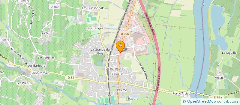 localisation de l'entreprise SARL SIGN'ARC  CRECHES-SUR-SAONE